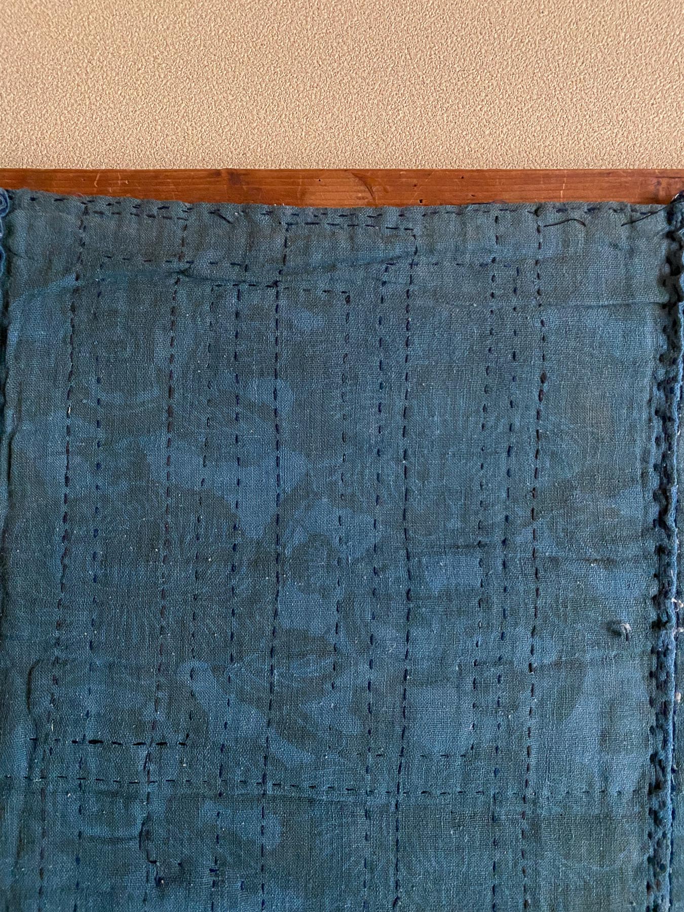 Japanese Indigo Boro Katazome Fabric | Kasuri Patches Vintage Sashiko Stitch