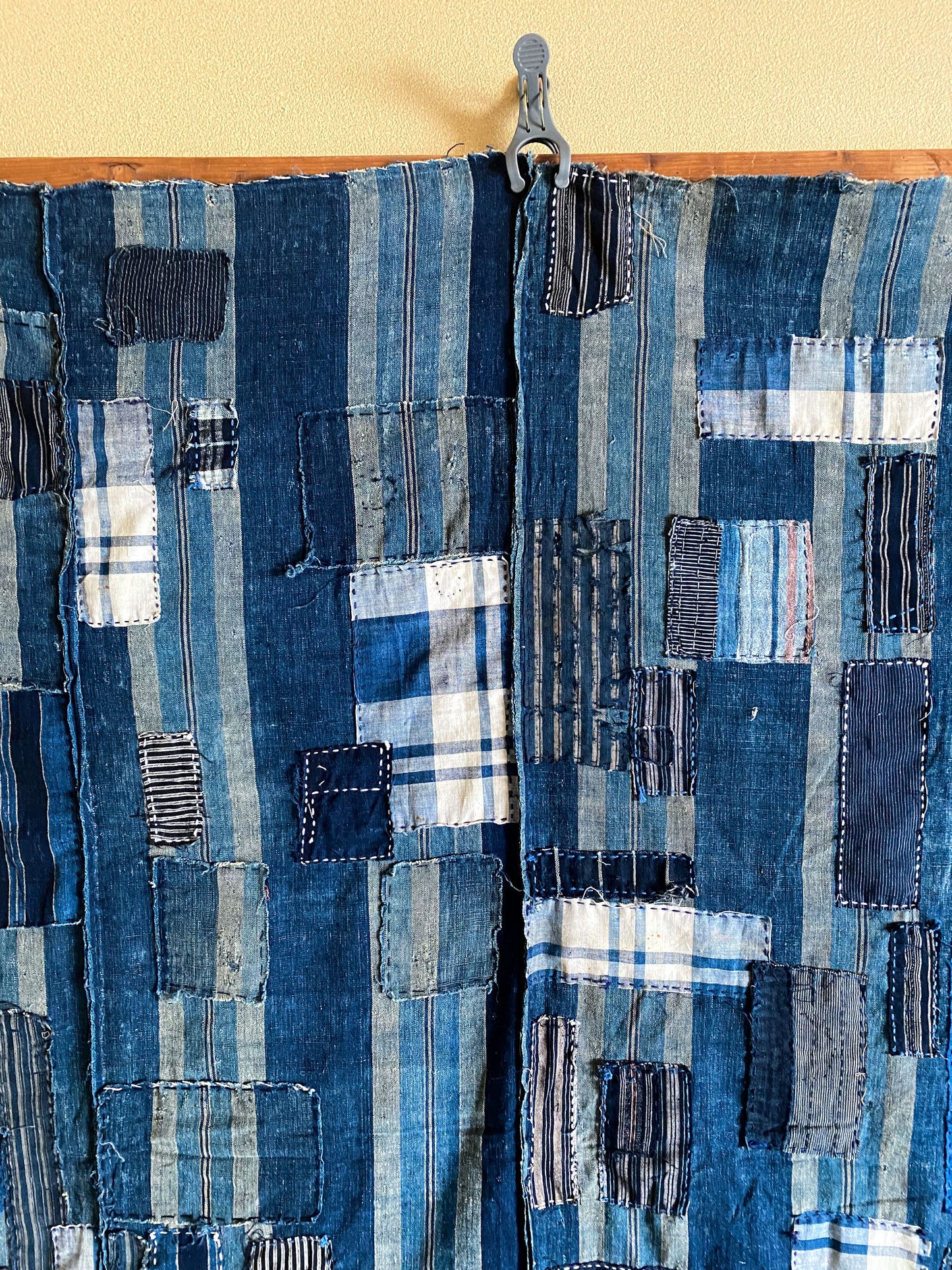 Japanese Indigo Boro Fabric Taisho Era | Shima Sashiko