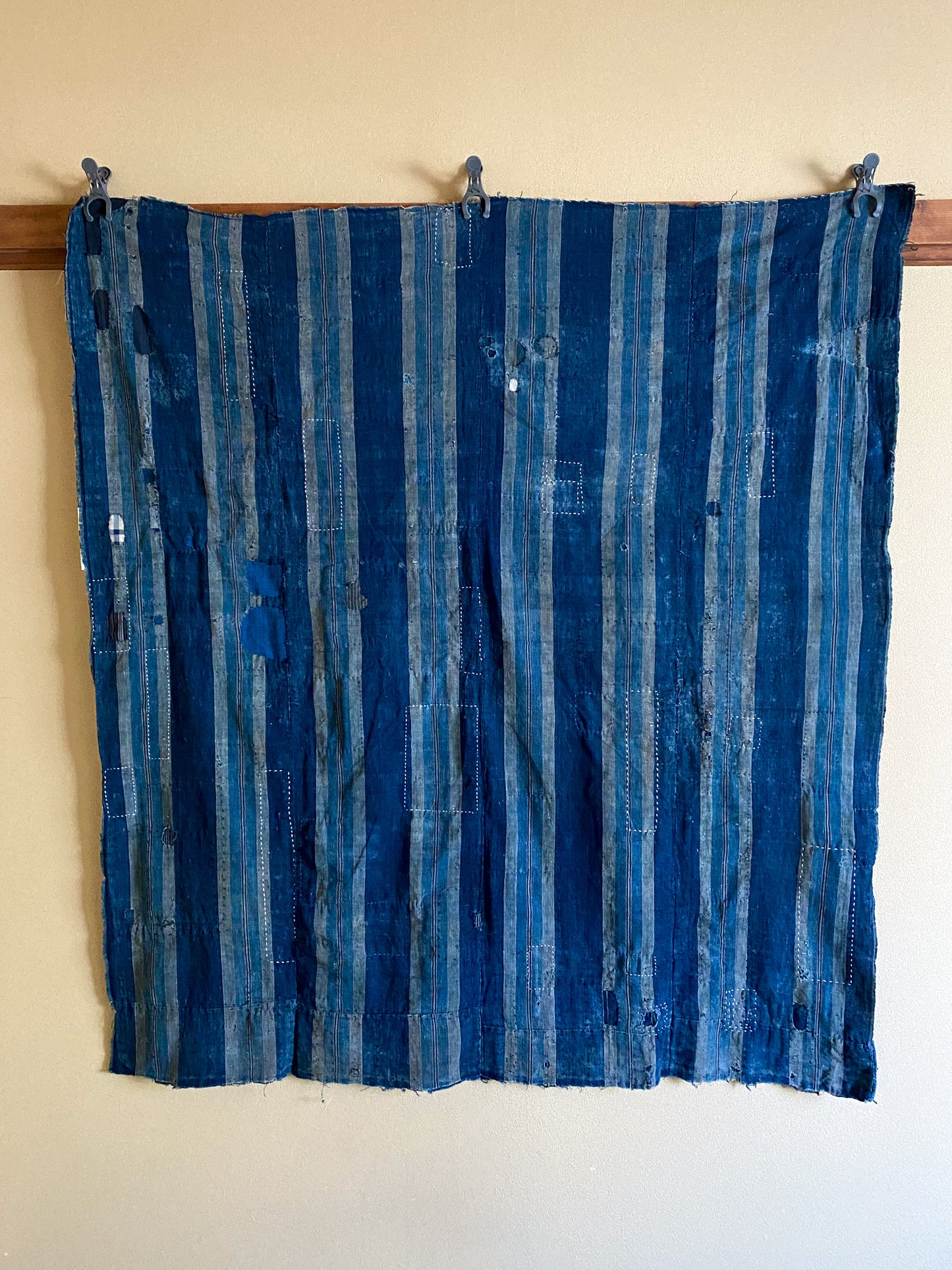 Japanese Indigo Boro Fabric Taisho Era | Shima Sashiko