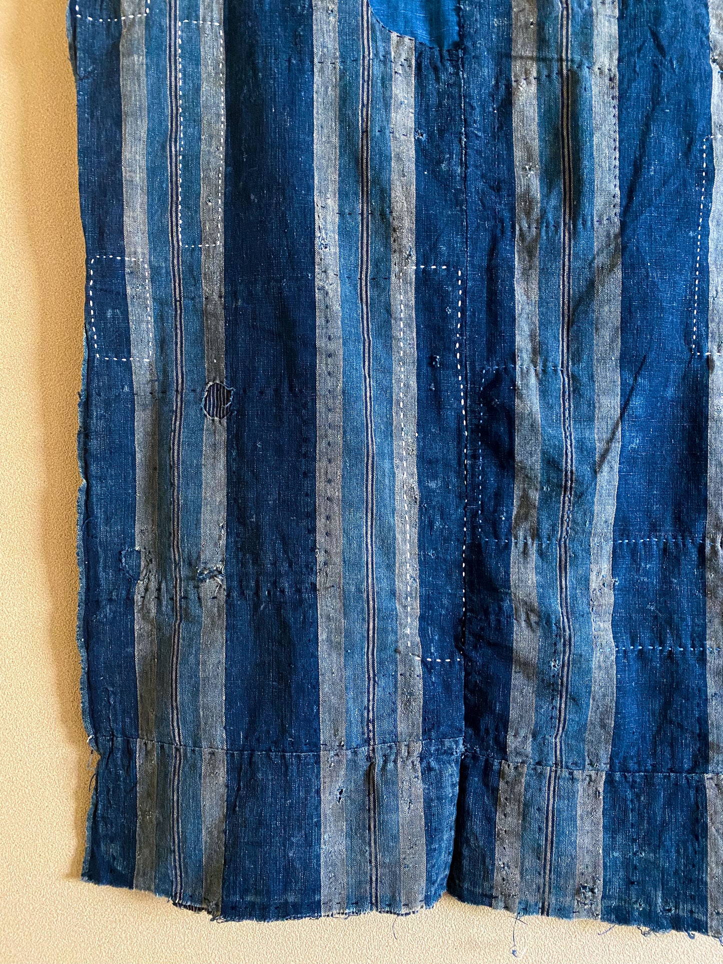 Japanese Indigo Boro Fabric Taisho Era | Shima Sashiko