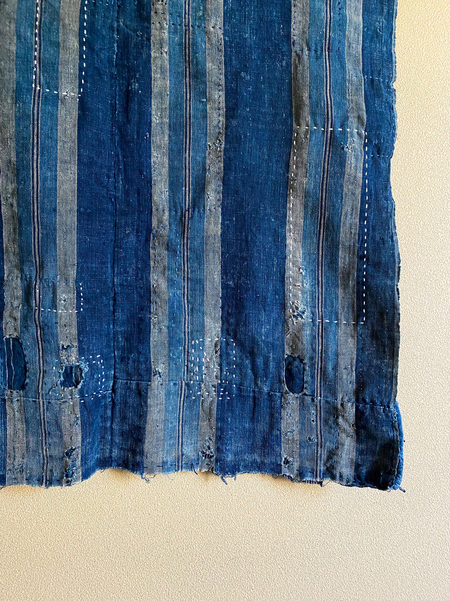 Japanese Indigo Boro Fabric Taisho Era | Shima Sashiko