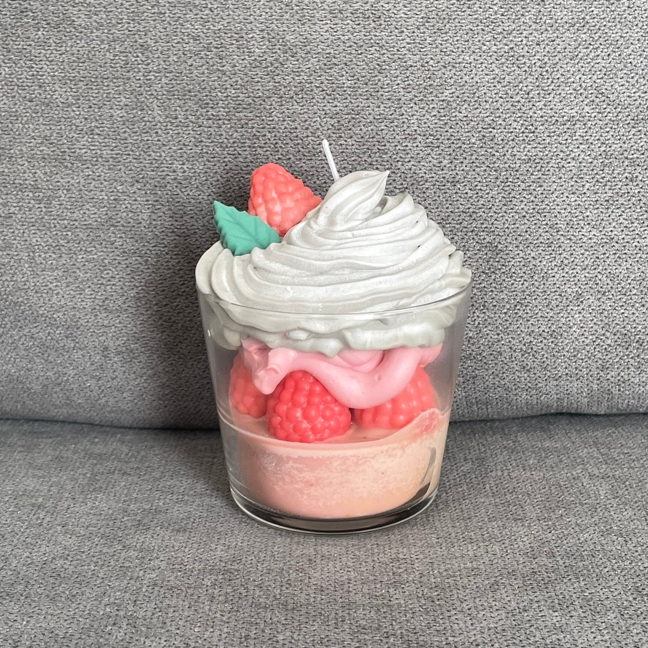 Valentine's Day Mini Parfait + Coaster Soy Wax Candle