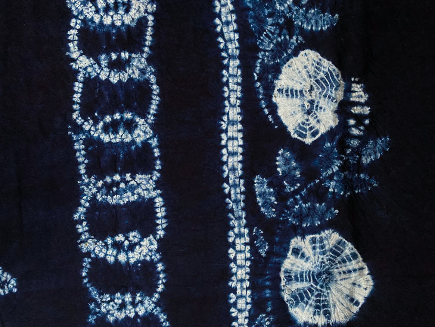 Japanese Shibori Indigo Dyed Fabric