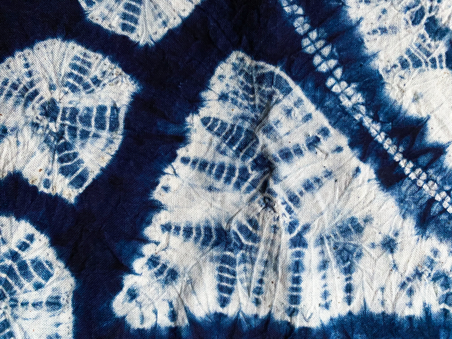 Japanese Shibori Indigo Dyed Fabric